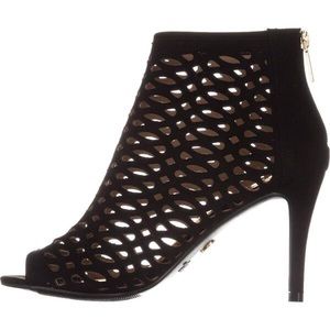 NWOT Thalia Sofia Peep Toe Fashion Ankle Boots